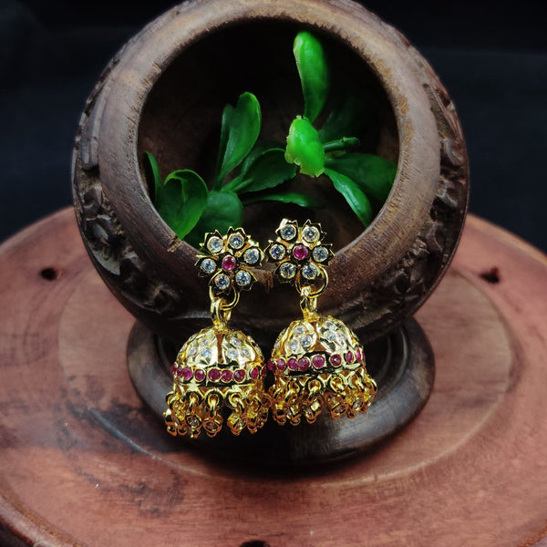 Impon Jhumka crystal  Earrings