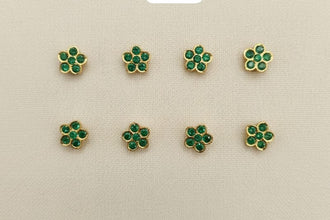 Stud Earrings with Gold Finish for Women R80090