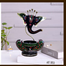 Home Matal Decorted GANESH T-LITE  ORANGE