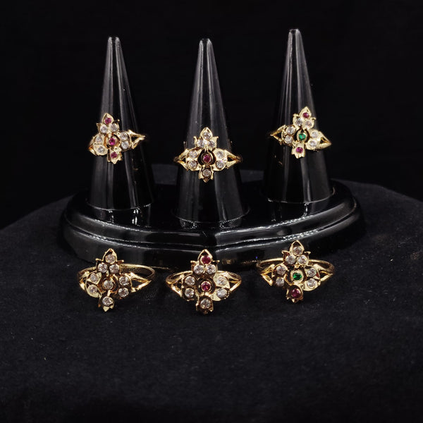 Multicolor Stone Impon Ring