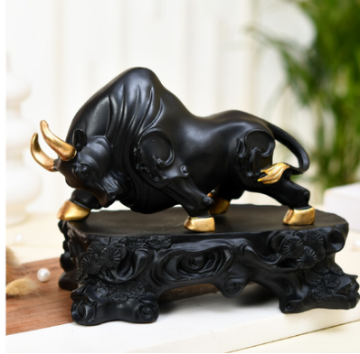 RESIN ITEMS HANDICRAFT  BIG BULL WITH BASE