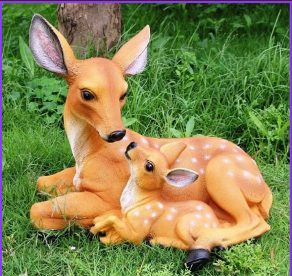 RESIN ITEMS HANDICRAFT DEER BACCHA