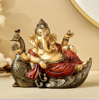 RESIN ITEMS HANDICRAFT PEACOCK GANESH