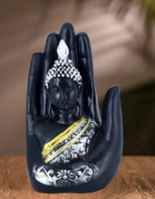 RESIN ITEMS HANDICRAFT PALM BUDDHA GOLDEN