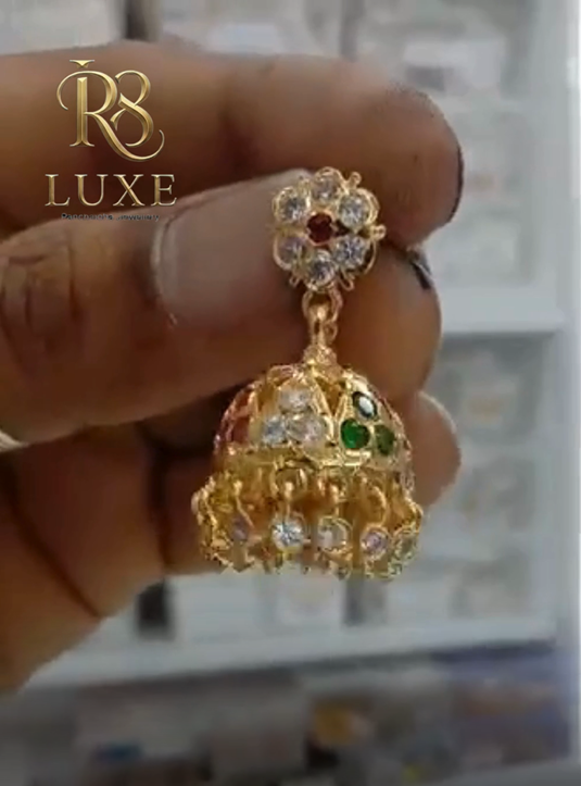 Jhumke#impon #goldnecklace 🌿8331851456