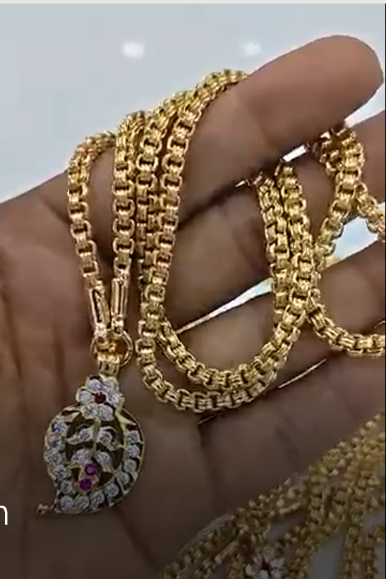 Panchaloham Dollar chain 24 inch impon R8001405