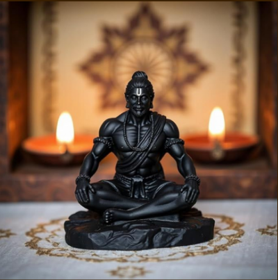 RESIN ITEMS HANDICRAFTS HANUMAN JI BLACK