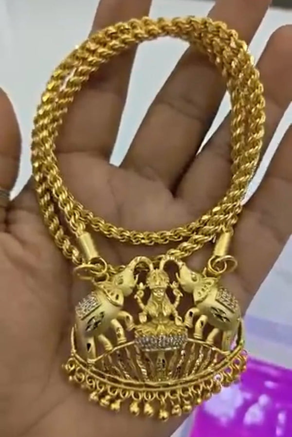 Lakshmi chain dollar 1 gram gold #916 R8001080