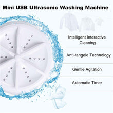 Mini Turbo Washing Machine – Portable USB-Powered Washer for Home, Camping, College & Small Spaces